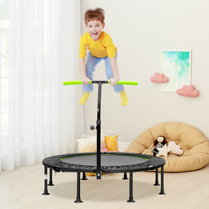 Costway 115 CM Foldable Mini Trampoline-Green