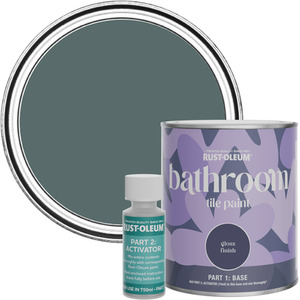 Rust-Oleum Bathroom Tile Paint in Gloss Finish - Deep Sea 750ml