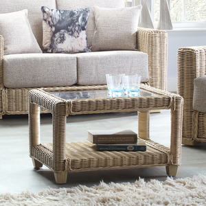 Burford Cane Coffee Table Natural Wash