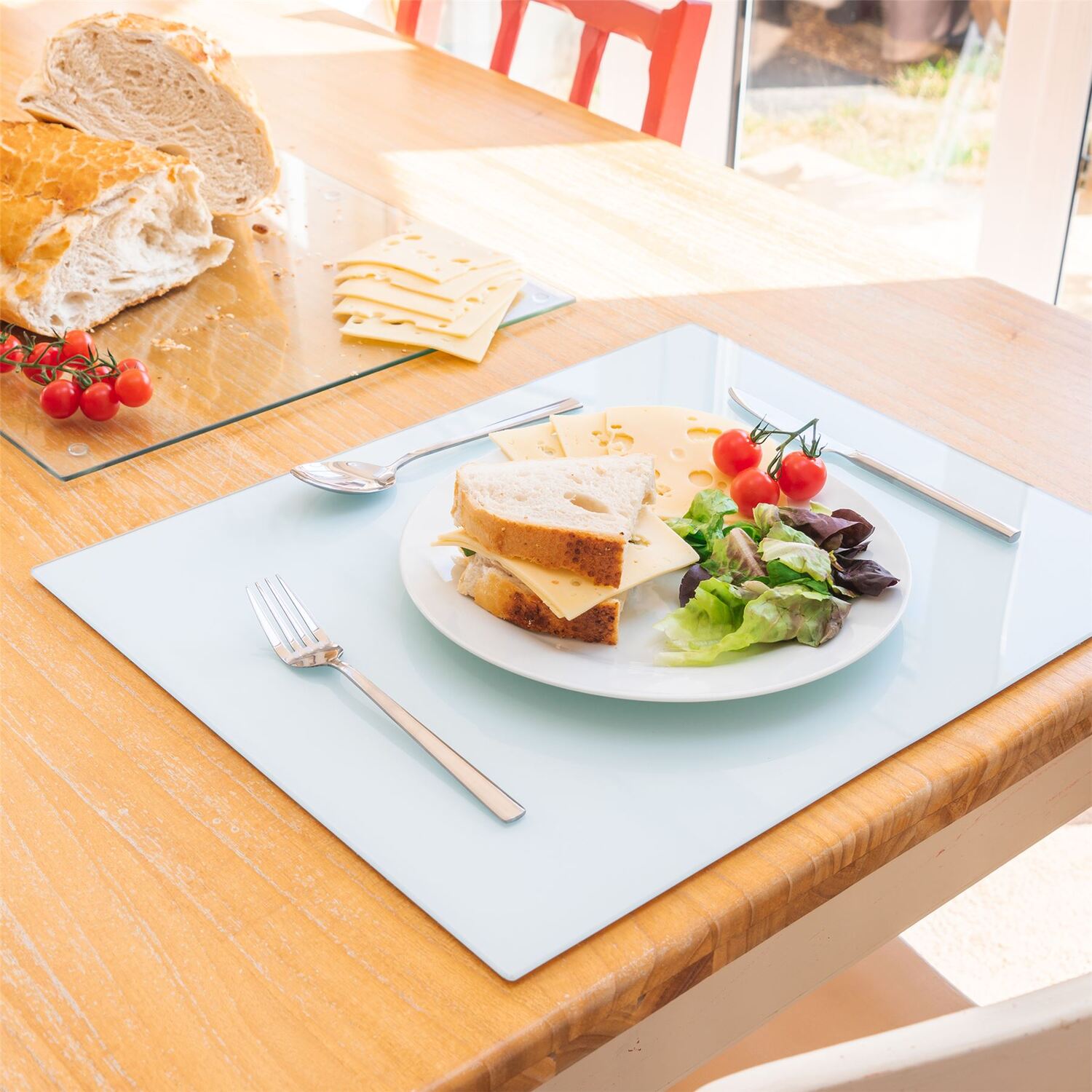 50x40cm Glass Placemats Pack of 6