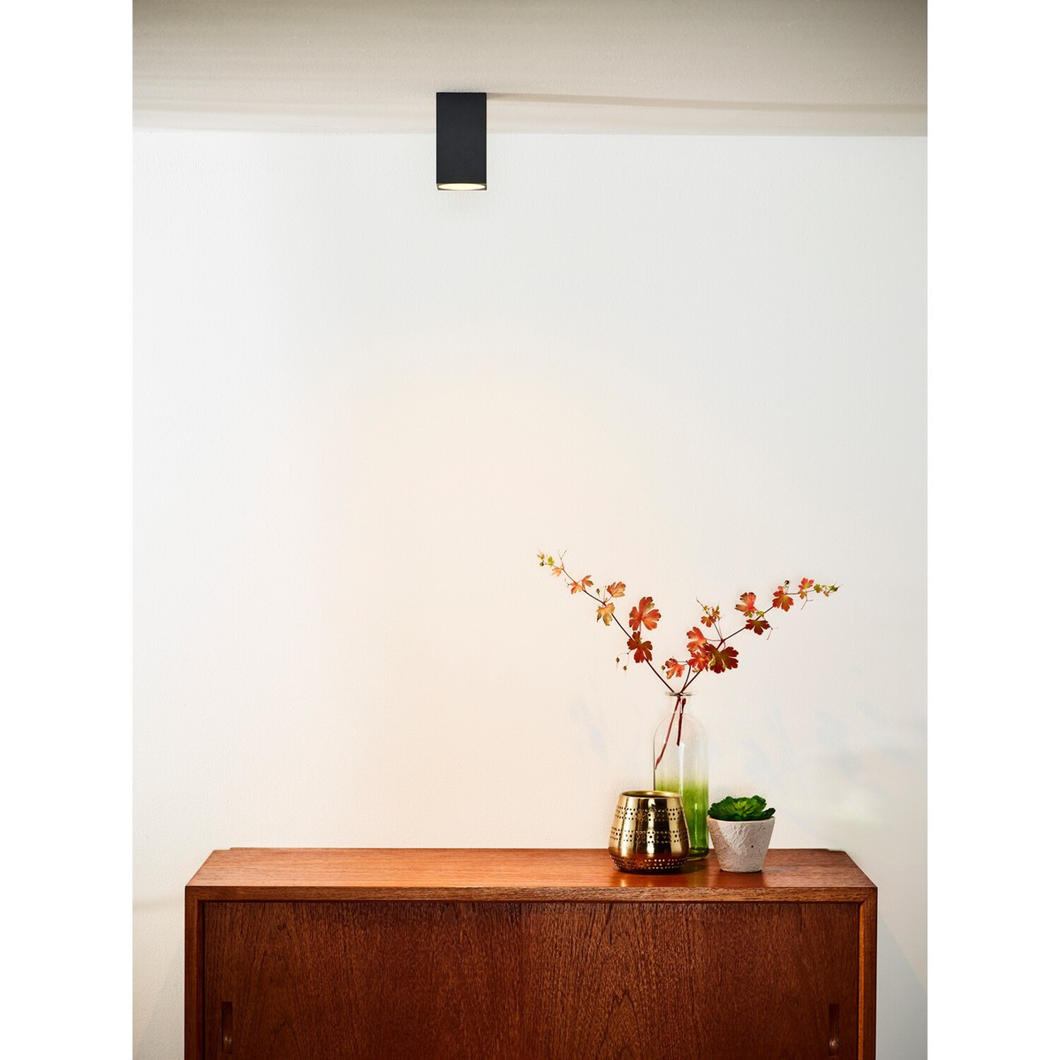 Delto Modern Surface Mounted Ceiling Spotlight Black - Grey 0 4kg