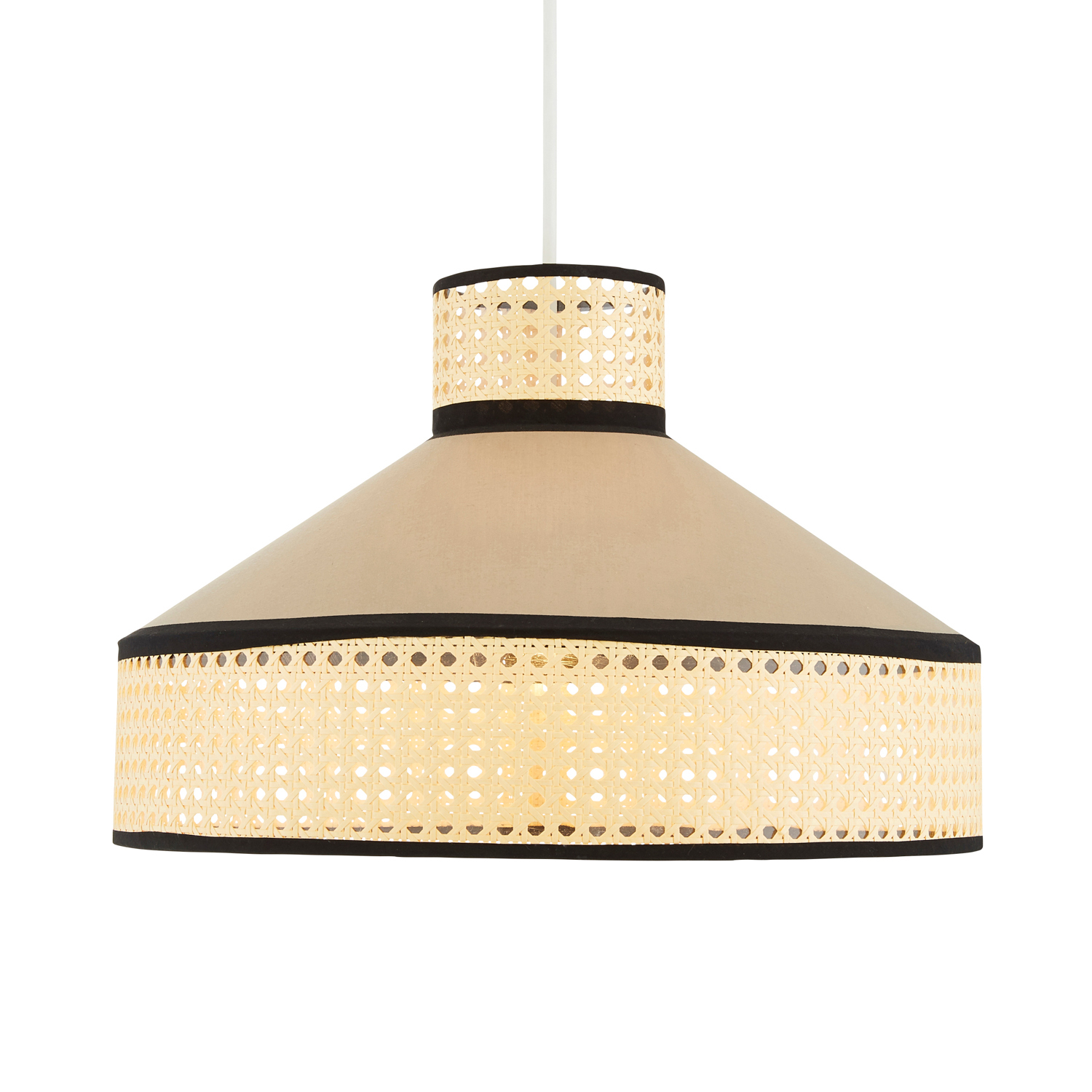 Conical Rattan Shade Grace Rattan Conical Easy to Fit Shade