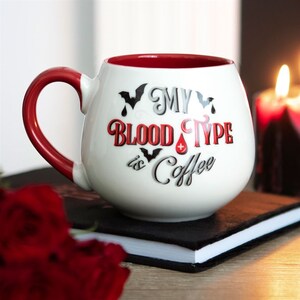 My Blood Type Is Coffee Rounded Mug 500ml capacity