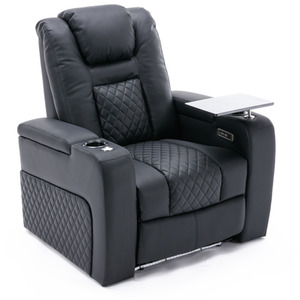 Broadway Electric Recliner Cinema Chair with Tray