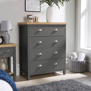 Home Source Avon 4 Drawer Chest Bedroom Storage Unit 36mm Top