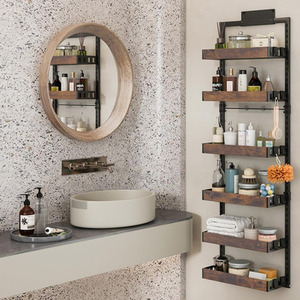 6-Tier Over the Door Spice Rack Pantry Door Organizer with 6 Baskets
