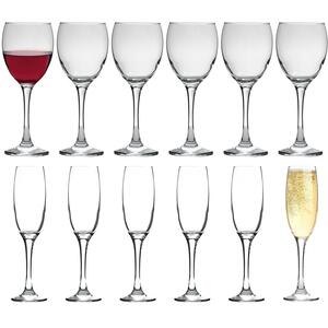 LAV 12pc Venue Glass Stemware Set