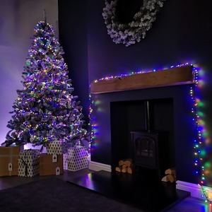 Indoor and Outdoor Lights with LEDs in Rainbow with Timer