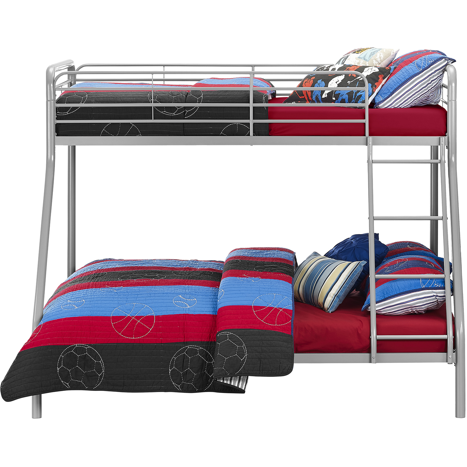 Bunk Bed In Metal - Silver