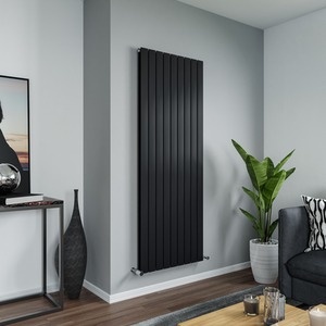 Agadon Panio Duplex Flat Panel Designer Radiator Black