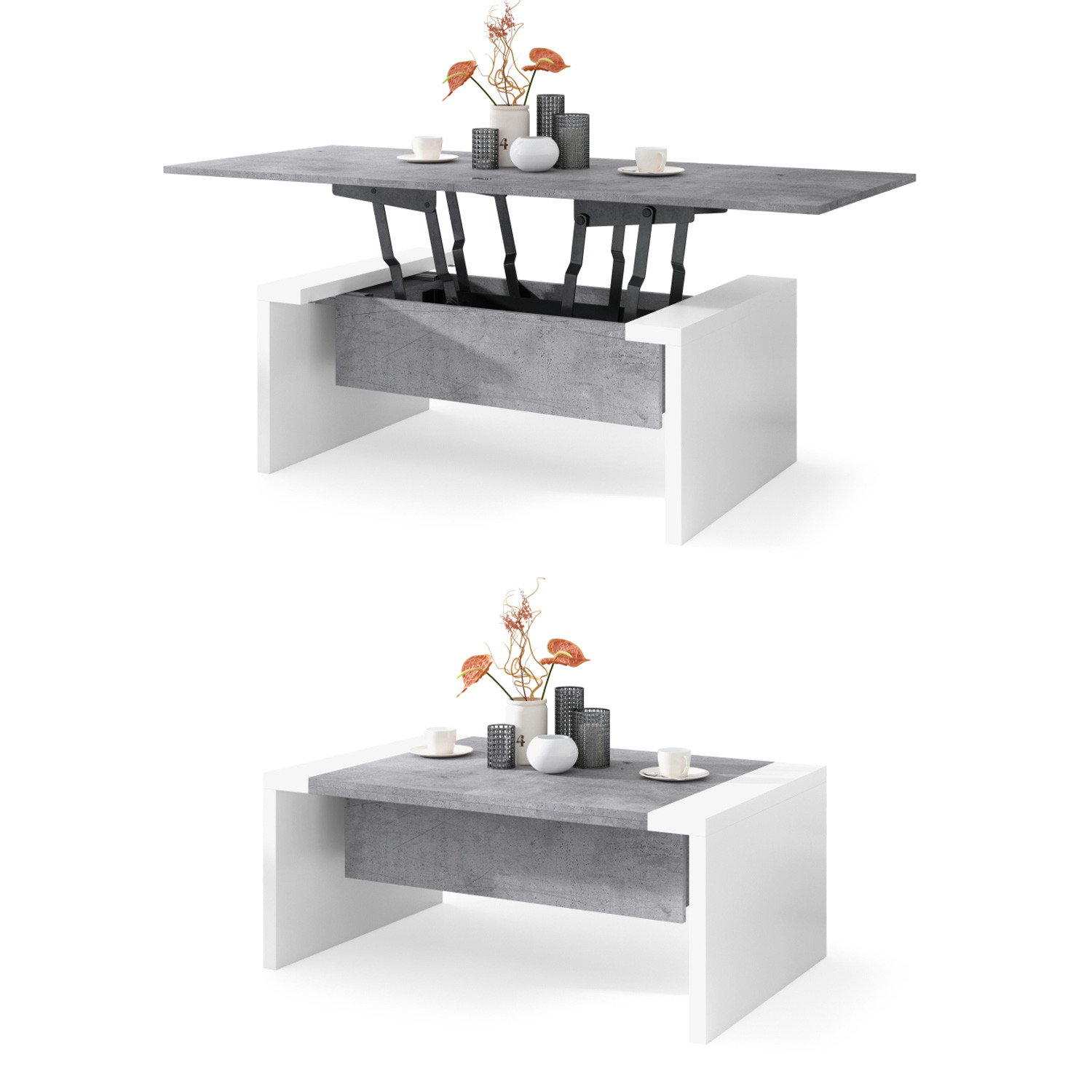 Space 2 in 1 Extending Coffee Dining Table 100-170cm