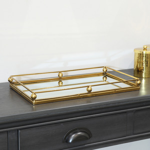 Rectangle Mirrored Tray