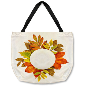 Circled Autumn Leaves Tote bag