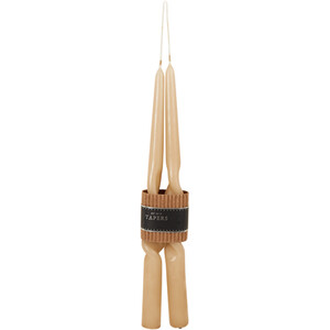 Set of 2 Nordic Twist Taper Candles