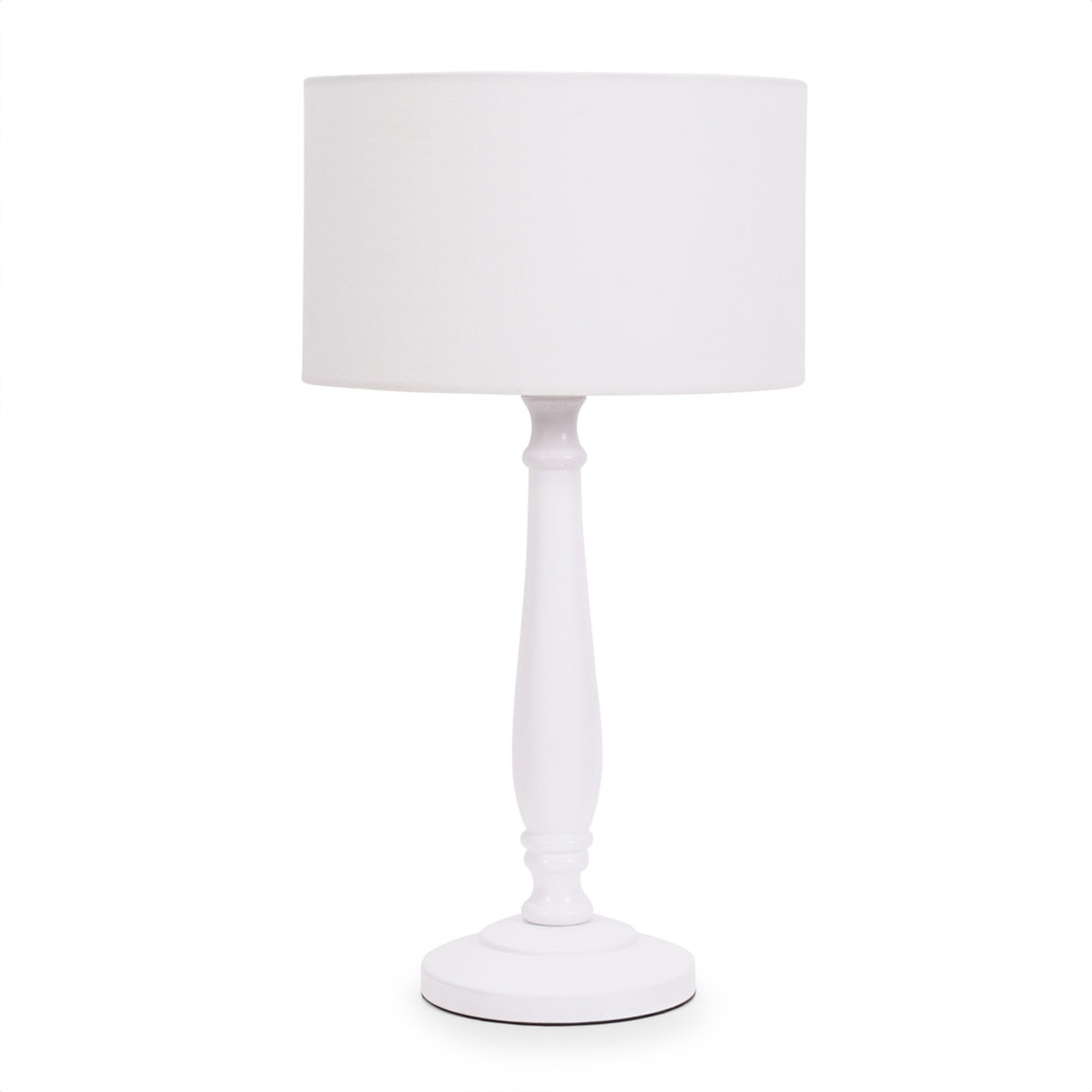 Image of Victoria White Table Lamp Drum Shade&hellip;