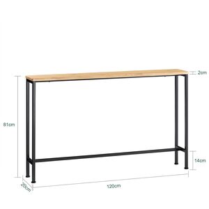 Wooden Natural / 80cm SoBuy Entryway Hall Console Table End Table shot 6567961