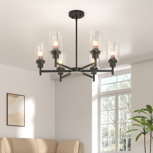 Candelabra-Style Metal Pendant Light