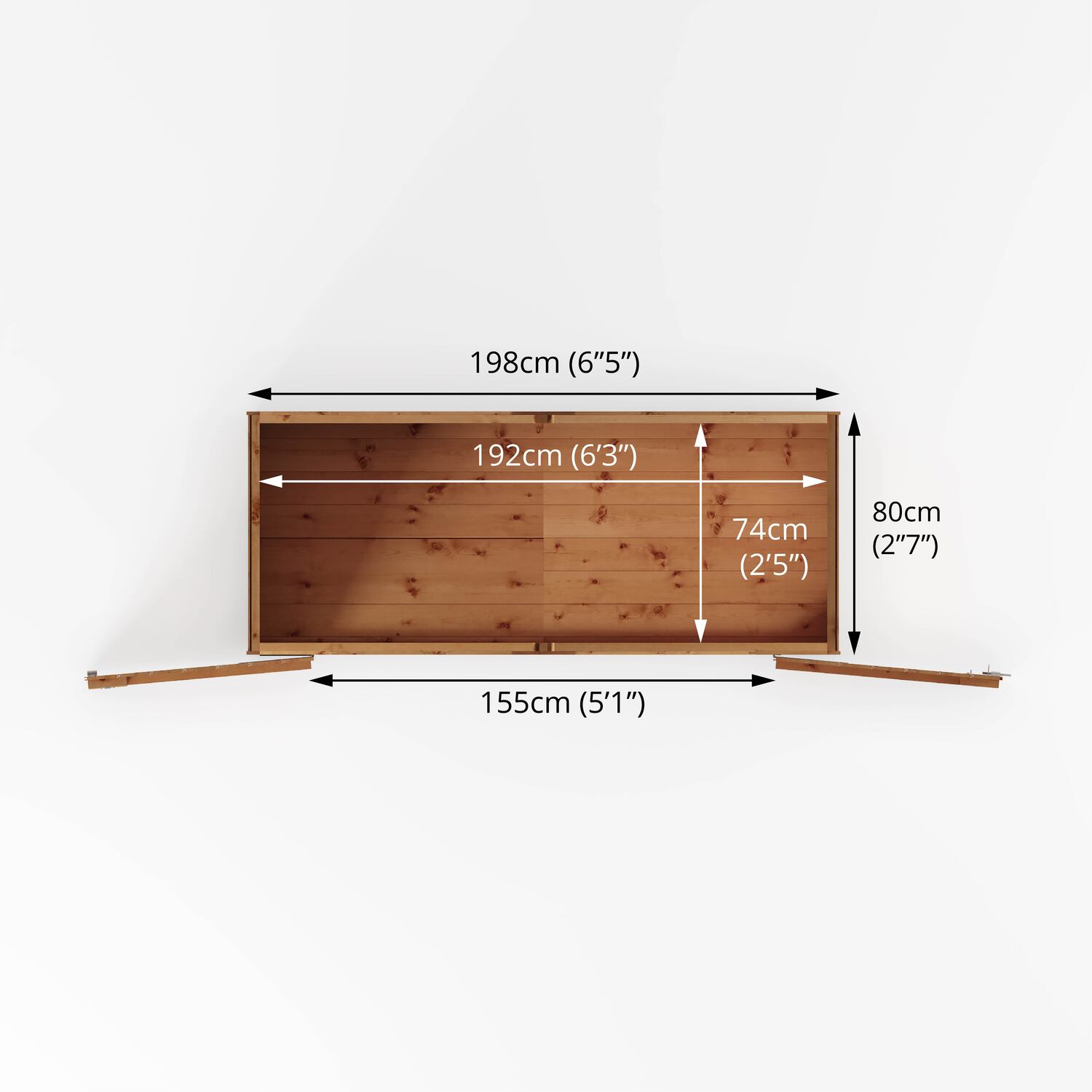 3ft x 7ft Wooden Storage Shed Shiplap Apex Bike Store