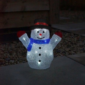 Christmas Acrylic Snowman Light