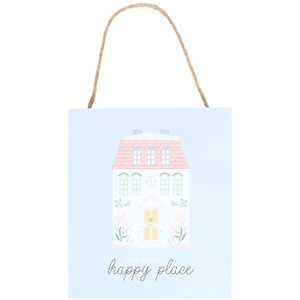 This Is Our Happy Place Pastel House Hanging Sign