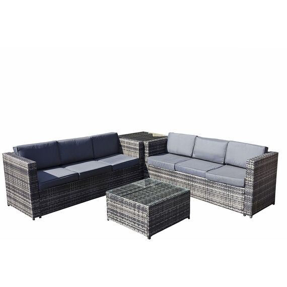 Malta Rattan 6 Seat Corner Set