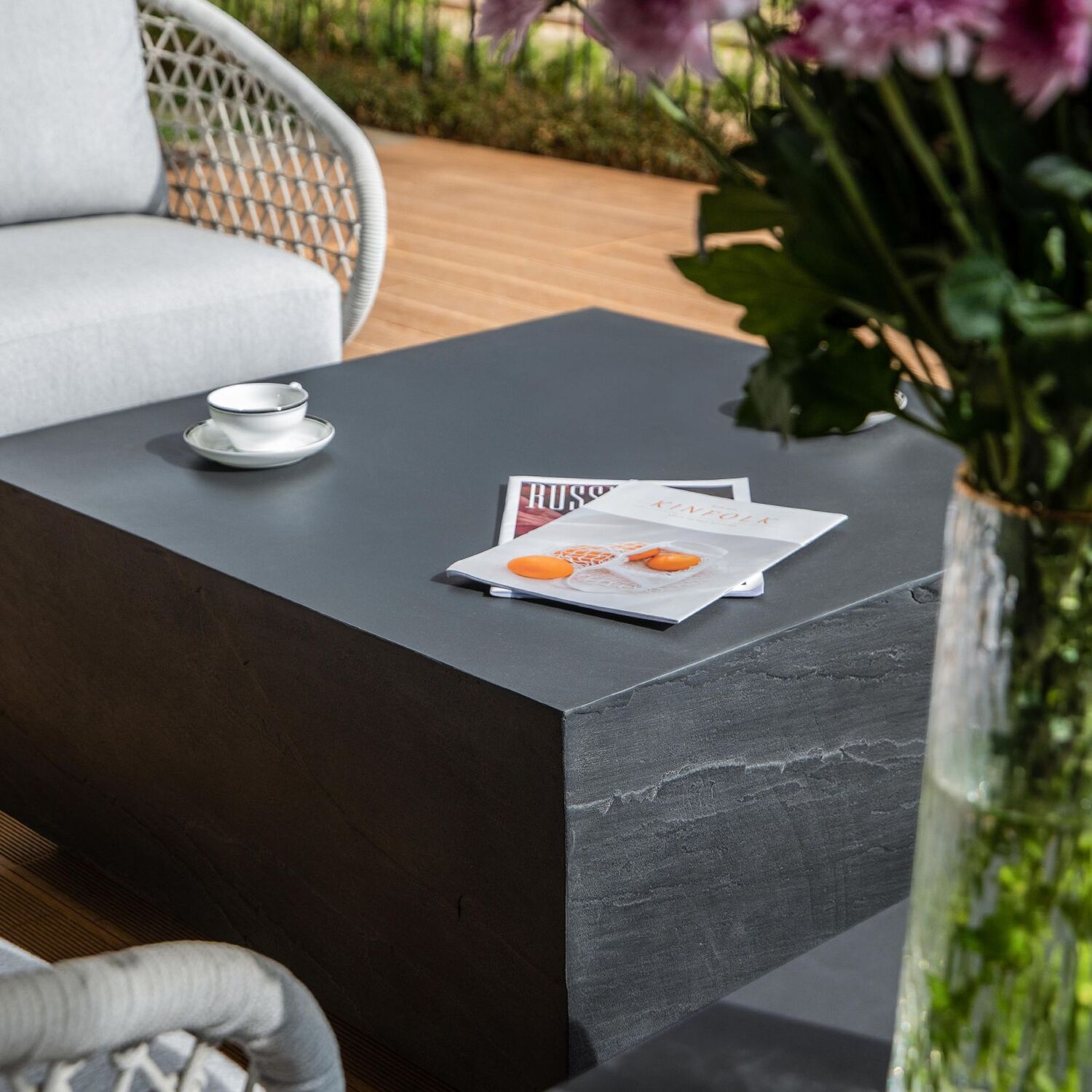 Elementi Colorado Grc Medium Coffee Table - Slate Black