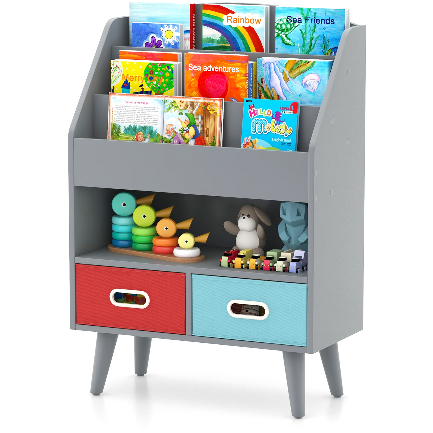 Kids Bookshelf Children's Book Display Rack