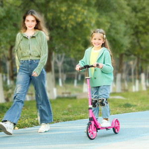 AIYAPLAY Foldable Kids Scooter with Adjustable Handlebar