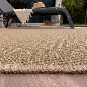 Green Nature Collection Circle Geometric Outdoor Rug shot 7866189