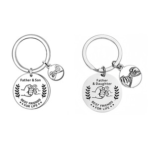 Father's Day Hand In Hand Keychain Gift Holiday Gift
