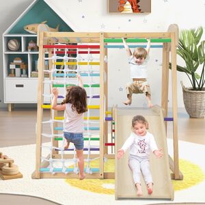 6-in-1 Kids Playground Indoor Jungle Gym