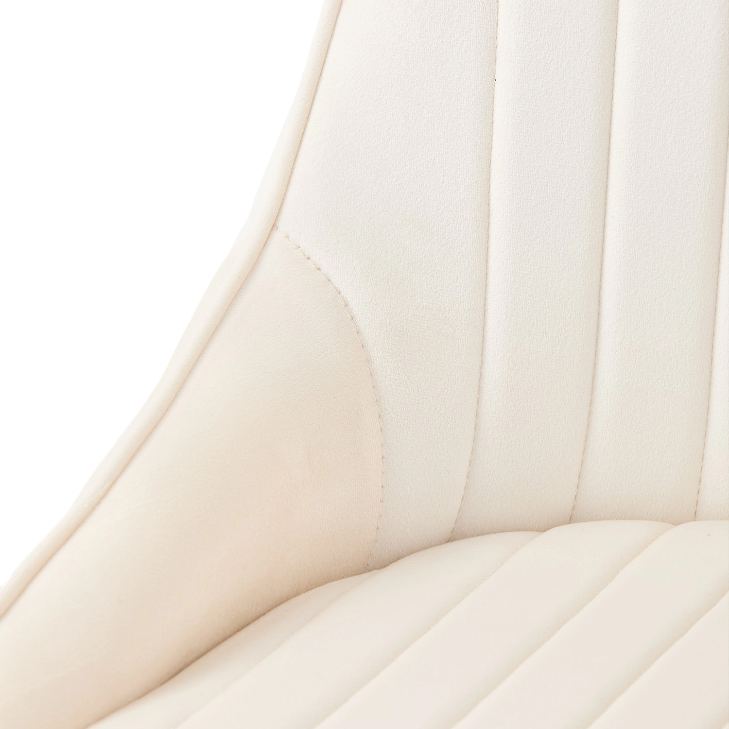 Livingandhome Set Of 2 Upholstered Dining Chairs - White