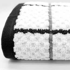 Black Set of 3 Checkered Tea Towels shot 10278687