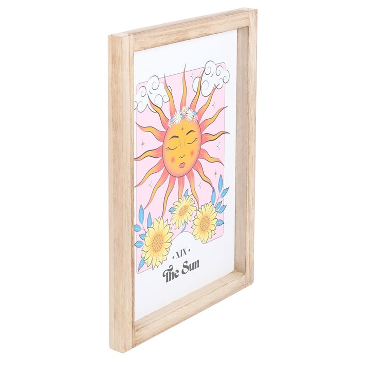 Radiant Sun Framed Wall Art Print For Cheerful Spaces - Multicolor