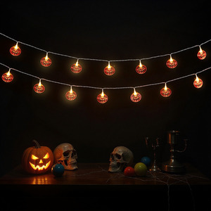 Halloween Smiley Pumpkin LED String Lights