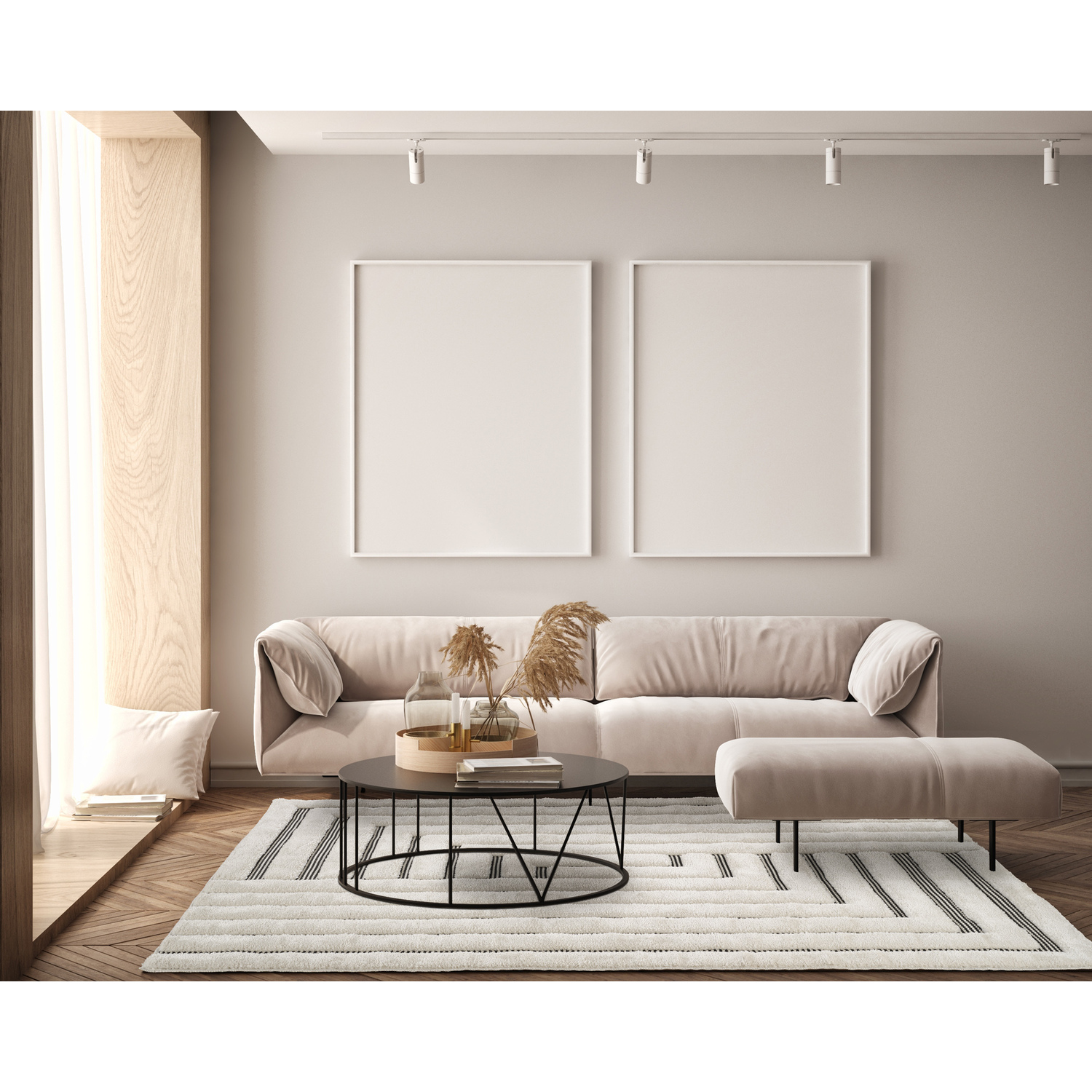 Merging Designed Rug Freya Living Room Area Rug Contemporary 3D Embossed Modern Merge Line ...