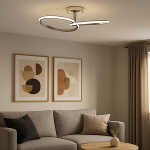 Eglo Congiunti Chrome Dual LED CCT Modern Ceiling Light