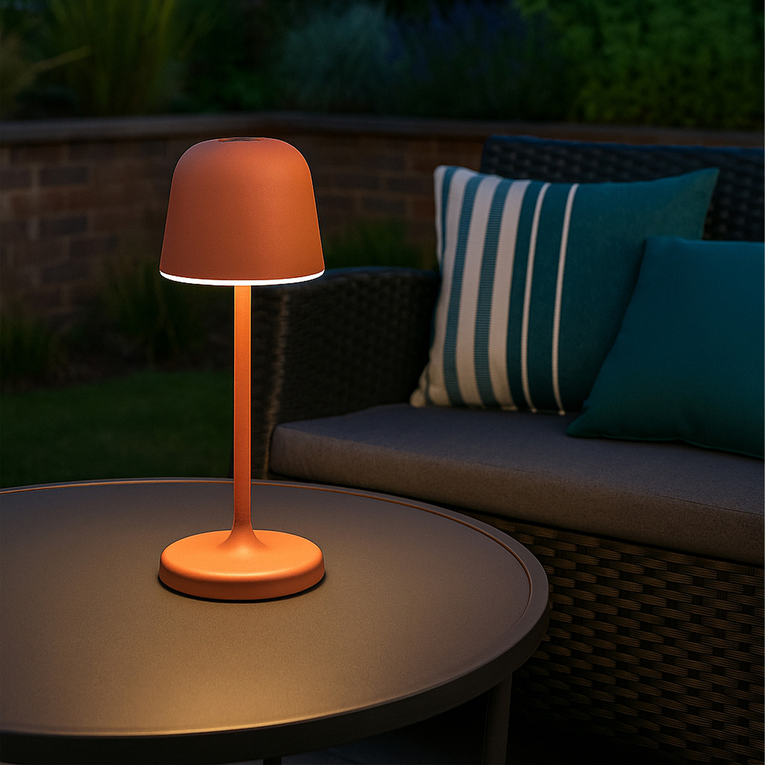 Image of EGLO Mannera-S Portable Red LED Table&hellip;