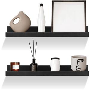 Set of 2 Floating Wall Shelves Picture Ledge Display Racks