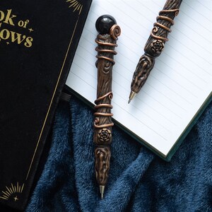 Magic Obsidian Wand Pen For Clarity And Focus