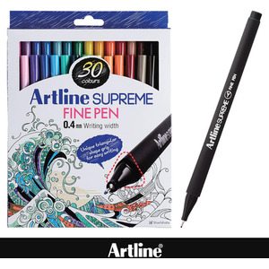 Artline Supreme Fineliner Pens For Technical Drawing Pack of 30