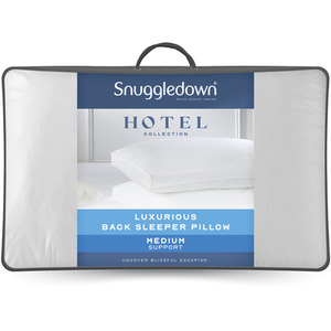 Snuggledown Hotel Back Sleeper Pillow
