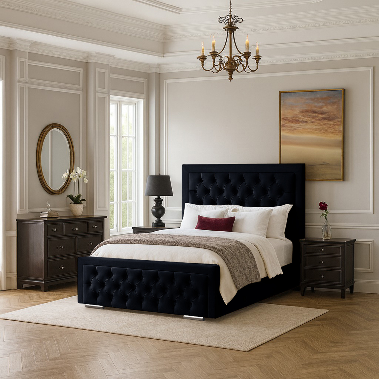 Kinsley Bed Frame - Black Small Double