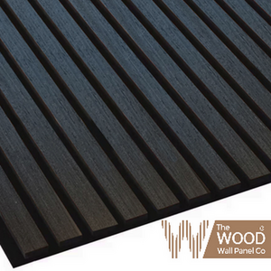 Black Oak Acoustic Slat Wall Panel
