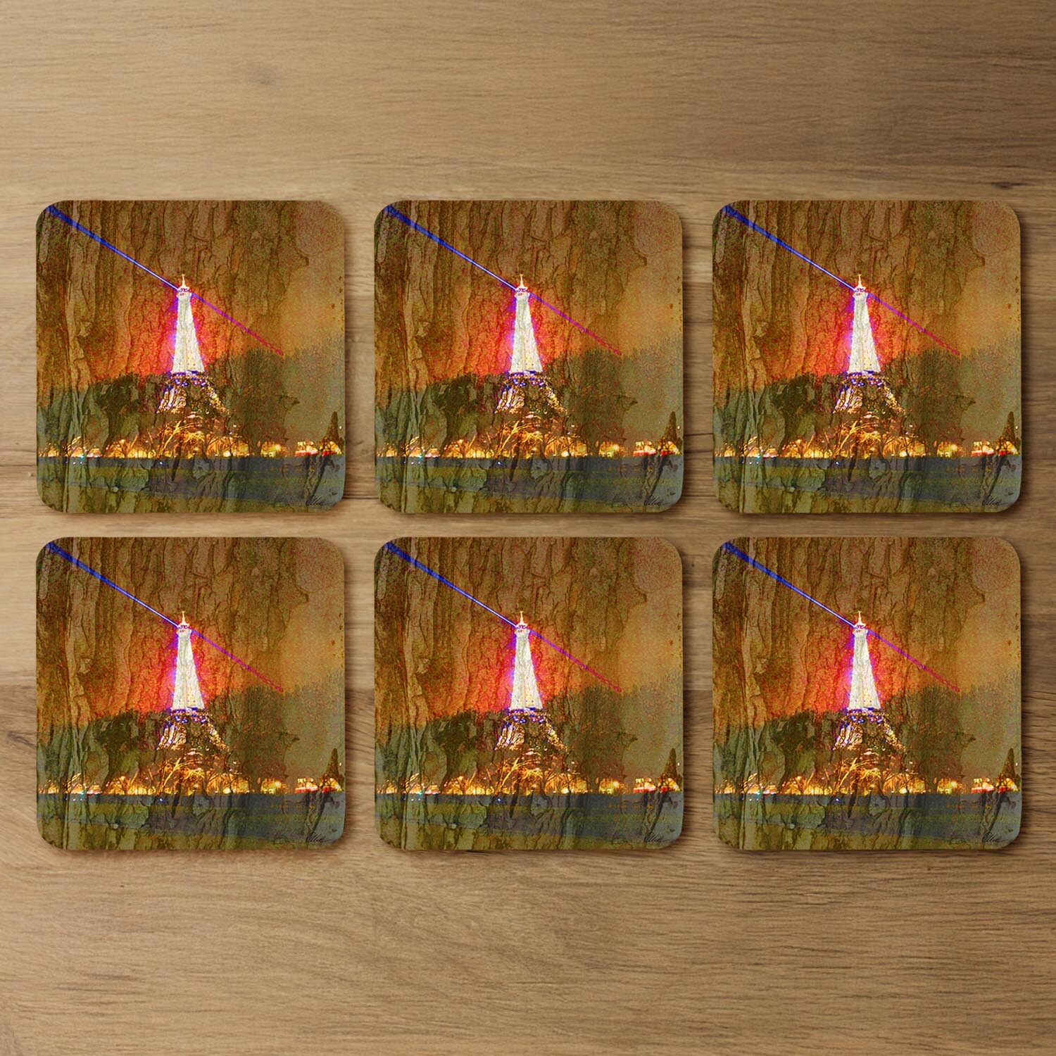 Tower Lights Coaster - Brown
