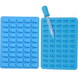 2 PC Gummy Bear Silicone Chocolate Making 100 Mould