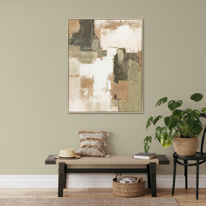 Abstract Hand Painted Linen Canvas