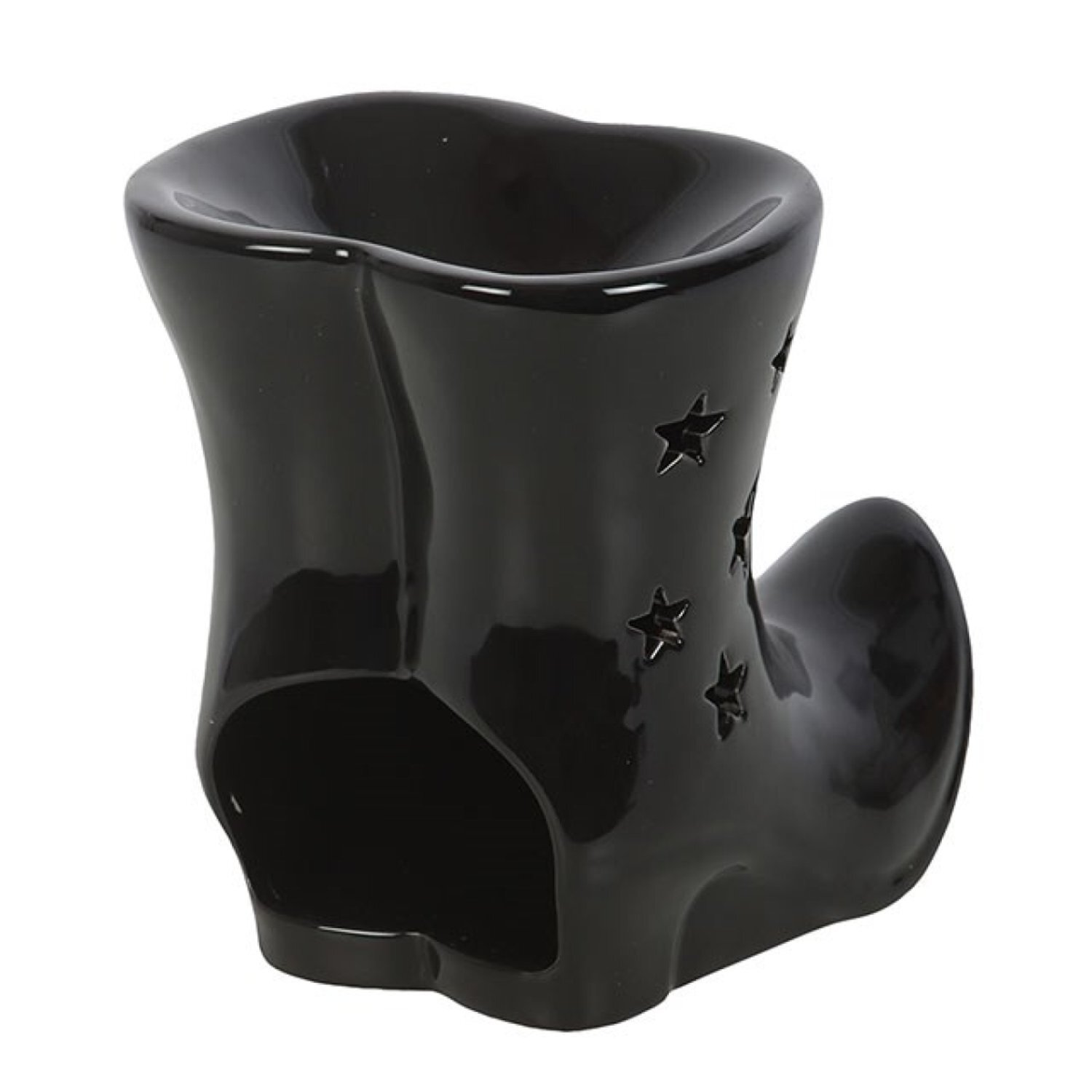 Witch Boots Oil Burner Gothic Ceramic Fragrance Diffuser - Black