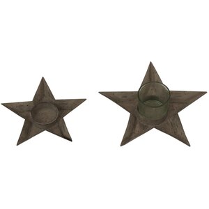 Metal Star Tealight Holder for Vintage Modern Decor