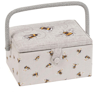 Sewing Box - Embroidered Bee